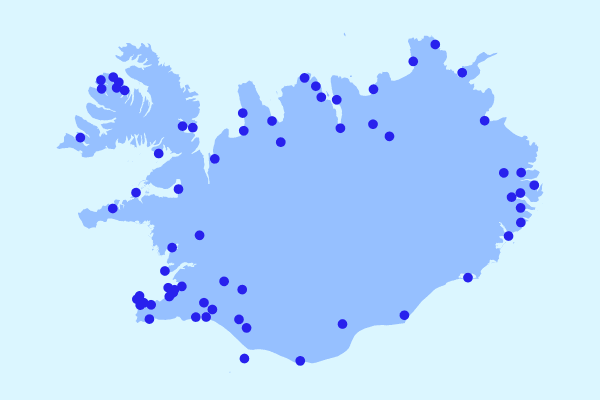 Iceland grouped map